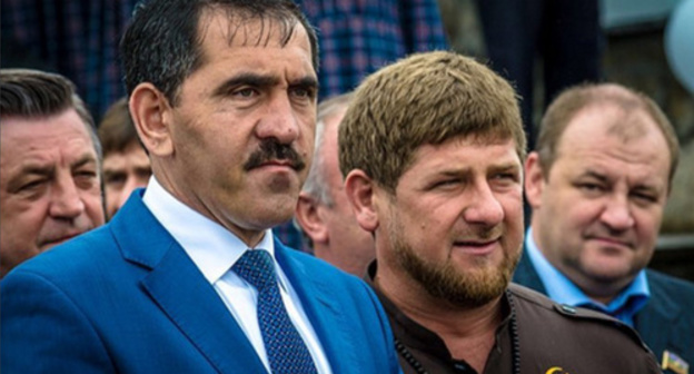 Yunus-Bek Evkurov and Ramzan Kadyrov. Photo: https://www.instagram.com/p/BA7aar_yTg6/?tagged=евкуров