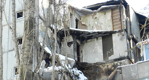 The house destroyed by the explosion in Volgograd. January 14, 2016. Photo by Tatyana Filimonova for the "Caucasian Knot" The house destroyed by the explosion in Volgograd. January 14, 2016. Photo by Tatyana Filimonova for the "Caucasian Knot"