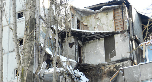The house destroyed by the explosion in Volgograd. January 14, 2016. Photo by Tatyana Filimonova for the "Caucasian Knot" The house destroyed by the explosion in Volgograd. January 14, 2016. Photo by Tatyana Filimonova for the "Caucasian Knot"