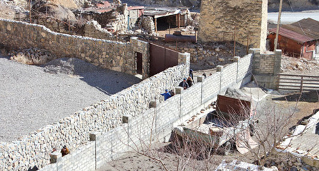 The fence built near the Dzivgis Fortress. North Ossetia. Photo by Emma Marzoeva for the "Caucasian Knot"