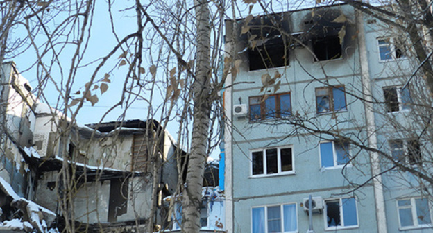 The apartment block in Volgograd destroyed by the explosion. Photo by Tatyana Filimonova for the "Caucasian Knot"