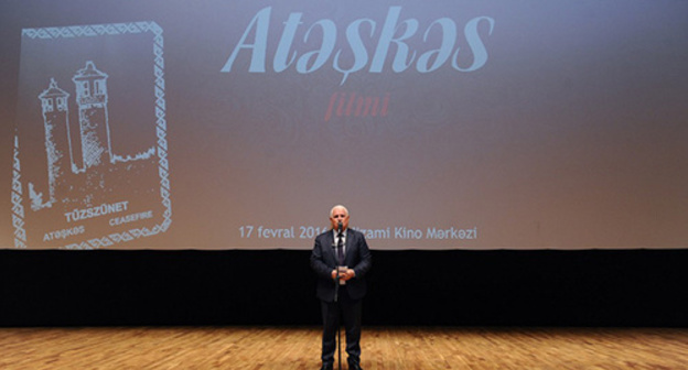 Presentation of the documentary in ‘Nizami’ cinema centre. Photo: http://azertag.az/ru/xeber/Dokumentalnyi_film_Prekrashchenie_ognya_vpervye_pokazan_na_azerbaidzhanskom_yazyke-928279 Presentation of the documentary in ‘Nizami’ cinema centre. Photo: http://azertag.az/ru/xeber/Dokumentalnyi_film_Prekrashchenie_ognya_vpervye_pokazan_na_azerbaidzhanskom_yazyke-928279