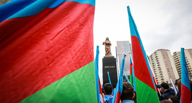 The memorial to the victims of victims of Khojaly tragedy in the Khatain district of Baku. Photo by Aziz Karimov for the "Caucasian Knot" The memorial to the victims of victims of Khojaly tragedy in the Khatain district of Baku. Photo by Aziz Karimov for the "Caucasian Knot"