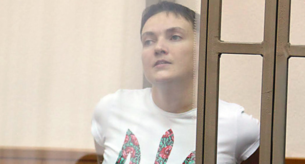 Nadezhda Savchenko in Donetsk City Court, February 2, 2016. Photo by Konstantin Volgin for the ‘Caucasian Knot’. Nadezhda Savchenko in Donetsk City Court, February 2, 2016. Photo by Konstantin Volgin for the ‘Caucasian Knot’.