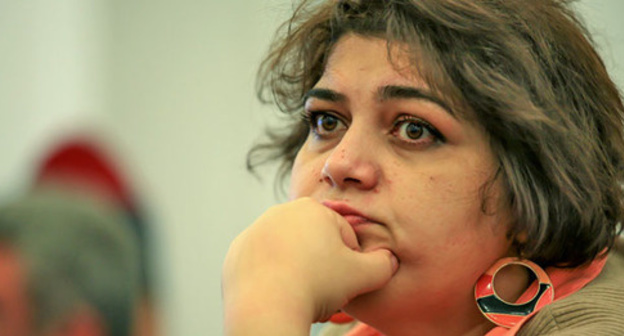 Khadija Ismayilova. Photo by Aziz Karimov for the "Caucasian Knot" Khadija Ismayilova. Photo by Aziz Karimov for the "Caucasian Knot"