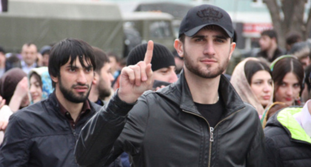 Participants of rally in Grozny, March 2015. Photo by Magomed Magomedov for the ‘Caucasian Knot’. 