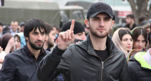 Participants of rally in Grozny, March 2015. Photo by Magomed Magomedov for the ‘Caucasian Knot’. 