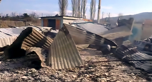 Burned down building of Salafi mosque in Derbent. Screenshot from the video posted by the ‘Caucasian Knot’, https://www.youtube.com/watch?v=Ri_desp1sCY Burned down building of Salafi mosque in Derbent. Screenshot from the video posted by the ‘Caucasian Knot’, https://www.youtube.com/watch?v=Ri_desp1sCY