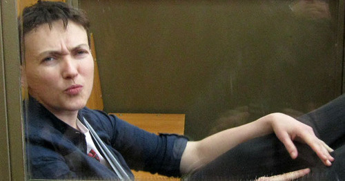 Nadezhda Savchenko in the Donetsk City Court before the pronouncement of the verdict, March 22, 2016. Photo by Konstantin Volgin for the "Caucasian Knot" Nadezhda Savchenko in the Donetsk City Court before the pronouncement of the verdict, March 22, 2016. Photo by Konstantin Volgin for the "Caucasian Knot"