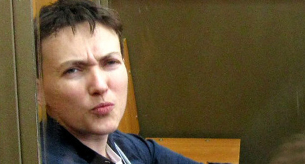 Nadezhda Savchenko in the Donetsk City Court before the pronouncement of the verdict, March 22, 2016. Photo by Konstantin Volgin for the "Caucasian Knot" Nadezhda Savchenko in the Donetsk City Court before the pronouncement of the verdict, March 22, 2016. Photo by Konstantin Volgin for the "Caucasian Knot"