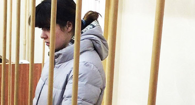 Varvara Karaulova (Alexandra Ivanova). Photo: the press service of the Lefortovo District Court of Moscow Varvara Karaulova (Alexandra Ivanova). Photo: the press service of the Lefortovo District Court of Moscow