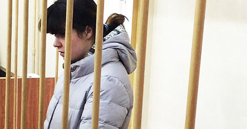 Varvara Karaulova (Alexandra Ivanova). Photo: the press service of the Lefortovo District Court of Moscow Varvara Karaulova (Alexandra Ivanova). Photo: the press service of the Lefortovo District Court of Moscow