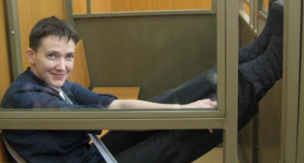 Nadezhda Savchenko in Donetsk City Court, March 22, 2016. Photo by Konstantin Volgin for the ‘Caucasian Knot’. Nadezhda Savchenko in Donetsk City Court, March 22, 2016. Photo by Konstantin Volgin for the ‘Caucasian Knot’.