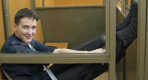 Nadezhda Savchenko in Donetsk City Court, March 22, 2016. Photo by Konstantin Volgin for the ‘Caucasian Knot’. Nadezhda Savchenko in Donetsk City Court, March 22, 2016. Photo by Konstantin Volgin for the ‘Caucasian Knot’.