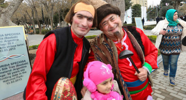 Kosa and Kecel, the traditional characters of the holiday of Novruz in Azerbaijan. Photo by Aziz Karimov for the "Caucasian Knot" Kosa and Kecel, the traditional characters of the holiday of Novruz in Azerbaijan. Photo by Aziz Karimov for the "Caucasian Knot"