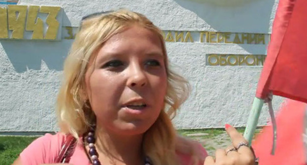 Darya Polyudova. Screenshot of the video posted by Anton Polyakov, http://www.youtube.com/watch?v=F5Lw9WV8s0A