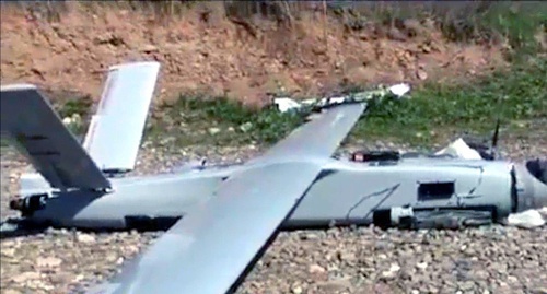 Azerbaijani helicopter downed in the conflict zone, as reported by the Ministry of Defence of Armenia. April 2, 2016. Photo: screenshot of a video by Mil.am Azerbaijani helicopter downed in the conflict zone, as reported by the Ministry of Defence of Armenia. April 2, 2016. Photo: screenshot of a video by Mil.am