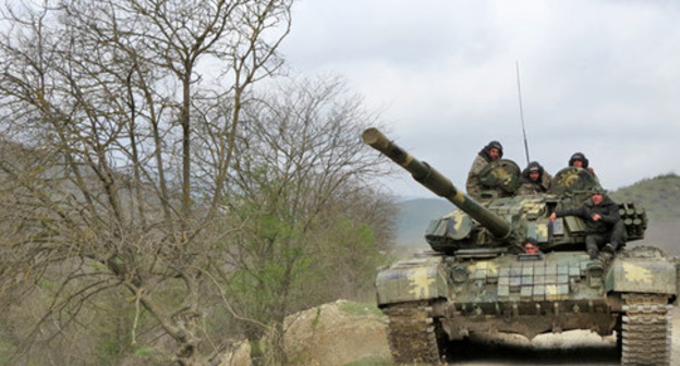 Military equipment of the army of Nagorno-Karabakh on a contact line. April 7, 2016. Photo by Alvard Grigoryan for the "Caucasian Knot" Military equipment of the army of Nagorno-Karabakh on a contact line. April 7, 2016. Photo by Alvard Grigoryan for the "Caucasian Knot"