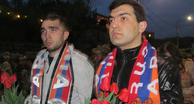 March of silence in Yerevan, April, 10, 2016. Photo by Tigran Petrosyan for the ‘Caucasian Knot’. March of silence in Yerevan, April, 10, 2016. Photo by Tigran Petrosyan for the ‘Caucasian Knot’.
