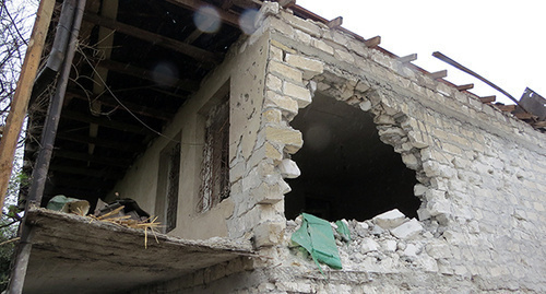 Effects of shelling. Martakert District of Nagorno-Karabakh. April 17, 2016. Photo by Alvard Grigoryan for the "Caucasian Knot" Effects of shelling. Martakert District of Nagorno-Karabakh. April 17, 2016. Photo by Alvard Grigoryan for the "Caucasian Knot"