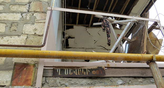 More than 110 houses, schools, electrical transmission networks, administrative and public buildings were damaged in the settlements of Nagorno Karabakh by the shelling from the territory of Azerbaijan. Photo by Alvard Grigoryan for the "Caucasian Knot" More than 110 houses, schools, electrical transmission networks, administrative and public buildings were damaged in the settlements of Nagorno Karabakh by the shelling from the territory of Azerbaijan. Photo by Alvard Grigoryan for the "Caucasian Knot"