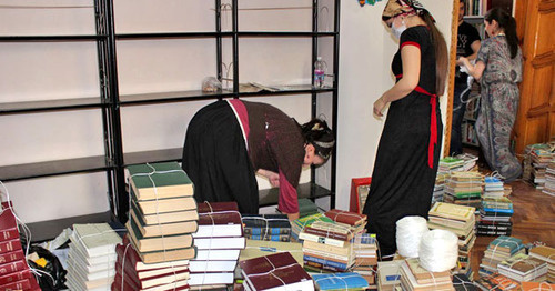Closure of the Grozny Central City Library. Photo: Seda Magomedova / KAVPOLIT Closure of the Grozny Central City Library. Photo: Seda Magomedova / KAVPOLIT