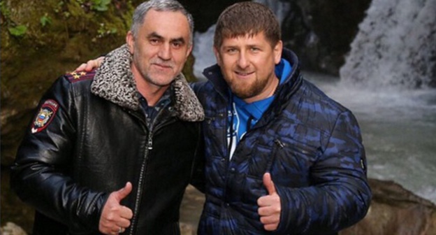 Nazhud Guchigov and Ramzan Kadyrov. Photo: Instagram.com/guchigov_095 Nazhud Guchigov and Ramzan Kadyrov. Photo: Instagram.com/guchigov_095