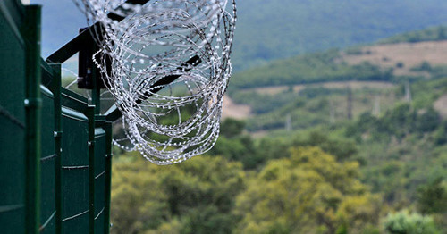 A border transit point of the Republic of South Ossetia. Photo Sputnik/Mikhail Voskresensky http://sputnik-ossetia.ru/docs/about/terms_of_use.html A border transit point of the Republic of South Ossetia. Photo Sputnik/Mikhail Voskresensky http://sputnik-ossetia.ru/docs/about/terms_of_use.html