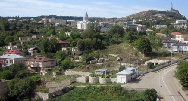 A view of Surb Amenaprkich (St. Saviour) Church in the village of Shushi. Nagorno-Karabakh. Photo by Alvard Grigoryan for the "Caucasian Knot" A view of Surb Amenaprkich (St. Saviour) Church in the village of Shushi. Nagorno-Karabakh. Photo by Alvard Grigoryan for the "Caucasian Knot"