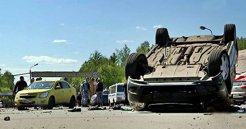 The consequences of the mass fight which occurred at the Khovanskoye cemetery. Moscow, May 14, 2016. Screenshot of a video by the user POLICE not TV https://www.youtube.com/watch?v=6tAxdLFeGms The consequences of the mass fight which occurred at the Khovanskoye cemetery. Moscow, May 14, 2016. Screenshot of a video by the user POLICE not TV https://www.youtube.com/watch?v=6tAxdLFeGms
