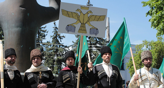 The Remembrance Day of the Victims of the Caucasian war, Nalchik, May 21, 2015. Photo by Lyudmila Maratova for the "Caucasian Knot"