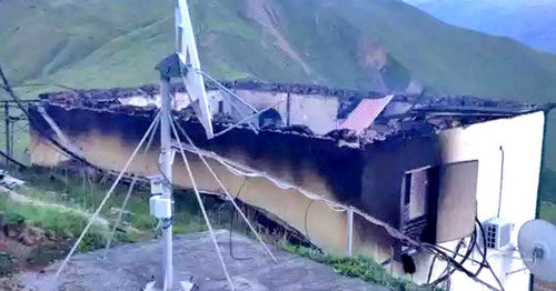 Blown up relay tower in the Shamil District of Dagestan, May 25, 2016. Photo: http://www.riadagestan.ru/ Blown up relay tower in the Shamil District of Dagestan, May 25, 2016. Photo: http://www.riadagestan.ru/