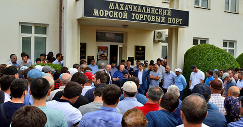 Rally in the Makhachkala Commercial Seaport. May 30, 2016. Photo: the MCS press service Rally in the Makhachkala Commercial Seaport. May 30, 2016. Photo: the MCS press service