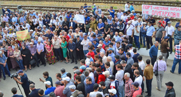 A rally in the Makhachkala Commercial Seaport. May 30, 2016. Photo: the MCS press service A rally in the Makhachkala Commercial Seaport. May 30, 2016. Photo: the MCS press service