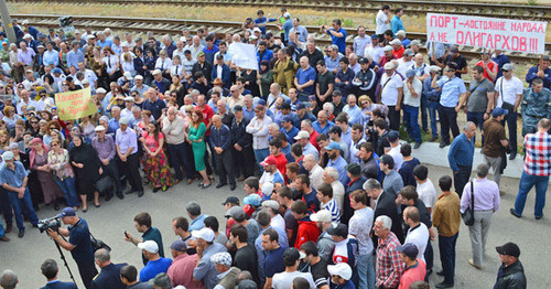 A rally in the Makhachkala Commercial Seaport. May 30, 2016. Photo: the MCS press service A rally in the Makhachkala Commercial Seaport. May 30, 2016. Photo: the MCS press service