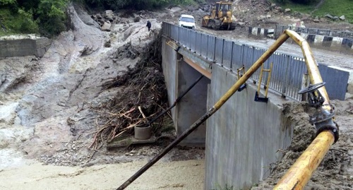 A ruptured gas pipeline in the Buynaksk District. Photo by the press service of the Buynaksk District administration A ruptured gas pipeline in the Buynaksk District. Photo by the press service of the Buynaksk District administration