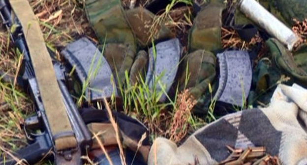 Weapons and ammunition. Photo: http://nac.gov.ru/kontrterroristicheskie-operacii/segodnya-nochyu-v-hode-kto-v-dagestane.html Weapons and ammunition. Photo: http://nac.gov.ru/kontrterroristicheskie-operacii/segodnya-nochyu-v-hode-kto-v-dagestane.html