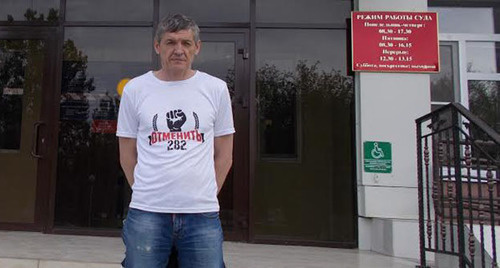 Igor Stenin on 04.05.2016 after the debates in the trial. Photo by Yelena Grebenyuk for the "Caucasian Knot" Igor Stenin on 04.05.2016 after the debates in the trial. Photo by Yelena Grebenyuk for the "Caucasian Knot"