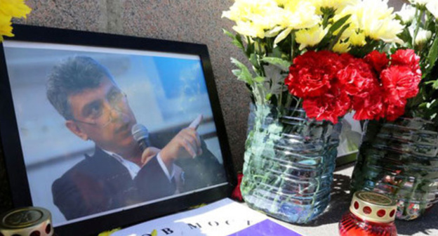 Portrait of Boris Nemtsov at Moskvoretsky bridge. Photo: Ivan Trefilov, RFE/RL Portrait of Boris Nemtsov at Moskvoretsky bridge. Photo: Ivan Trefilov, RFE/RL
