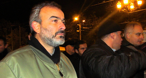 Zhirair Sefilyan, head of the joint staff of the opposition, leader of the movement "100 years without regime". Photo by Tigran Petrosyan for the ‘Caucasian Knot’. Zhirair Sefilyan, head of the joint staff of the opposition, leader of the movement "100 years without regime". Photo by Tigran Petrosyan for the ‘Caucasian Knot’.