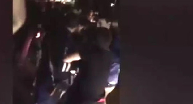 Detention of Makhachkala Mayor’s son Badrudin Musaev, Makhachkala, May 31, 2016. Screenshot of the video: zampolit.com https://www.youtube.com/watch?v=8TEFiZs14kE Detention of Makhachkala Mayor’s son Badrudin Musaev, Makhachkala, May 31, 2016. Screenshot of the video: zampolit.com https://www.youtube.com/watch?v=8TEFiZs14kE
