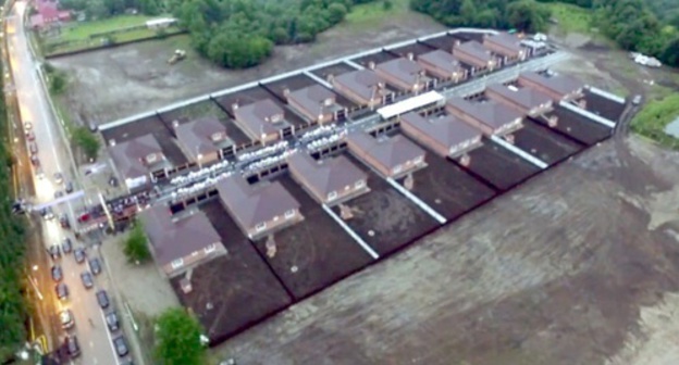 New village in Vedeno District of Chechnya. Screenshot of the video record posted on Ramzan Kadyrov’s Vkontakte page, Vk.com/ramzan New village in Vedeno District of Chechnya. Screenshot of the video record posted on Ramzan Kadyrov’s Vkontakte page, Vk.com/ramzan