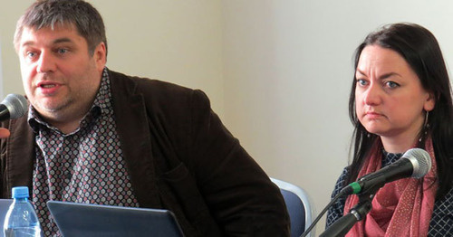 Denis Sokolov and Irina Kosterina. Photo: Vera Vasilieva (RFE/RL) Denis Sokolov and Irina Kosterina. Photo: Vera Vasilieva (RFE/RL)