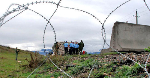 At the Abkhazian-Georgian border. Photo: RFE/RL At the Abkhazian-Georgian border. Photo: RFE/RL