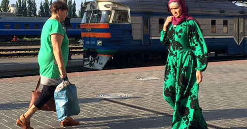 A refugee from Chechnya at the Brest railway station. June 2016. Photo: RFE/RL A refugee from Chechnya at the Brest railway station. June 2016. Photo: RFE/RL