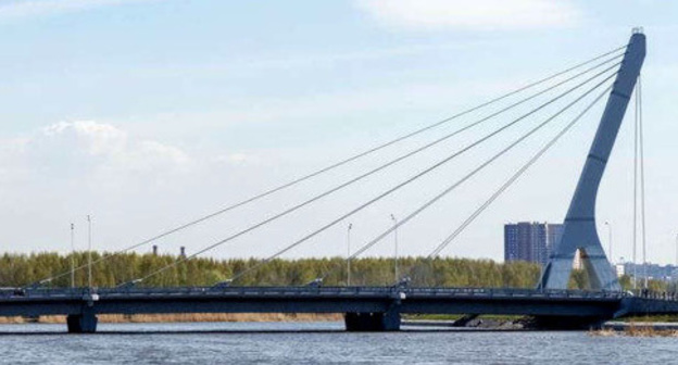 Bridge over the Dudergof canal named after Akhmat Kadyrov. Photo: RFE/RL Bridge over the Dudergof canal named after Akhmat Kadyrov. Photo: RFE/RL