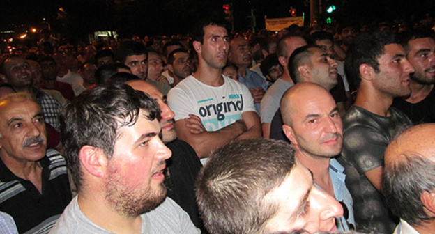 Protesters in Yerevan, July 21, 2016. Photo by Tigran Petrosyan for the ‘Caucasian Knot’. 