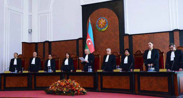 In the courtroom of the Constitutional Court of Azerbaijan. Photo: http://www.trend.az/azerbaijan/politics/2460127.html