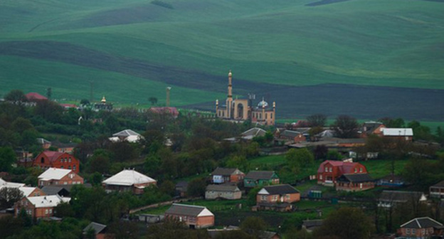 The village of Ekazhevo, Ingushetia. Photo: Shaliets, https://ru.wikipedia.org/wiki/Экажево#/media/File:%D0%AD%D0%BA%D0%B0%D0%B6%D0%B5%D0%B2%D0%BE.jpg The village of Ekazhevo, Ingushetia. Photo: Shaliets, https://ru.wikipedia.org/wiki/Экажево#/media/File:%D0%AD%D0%BA%D0%B0%D0%B6%D0%B5%D0%B2%D0%BE.jpg