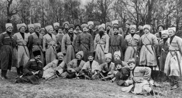 The 2nd of the Caucasian indigenous brigade. An illustrated "Novoe vremya" newspaper supplement, November 1914. № 13894. Photo https://ru.wikipedia.org The 2nd of the Caucasian indigenous brigade. An illustrated "Novoe vremya" newspaper supplement, November 1914. № 13894. Photo https://ru.wikipedia.org